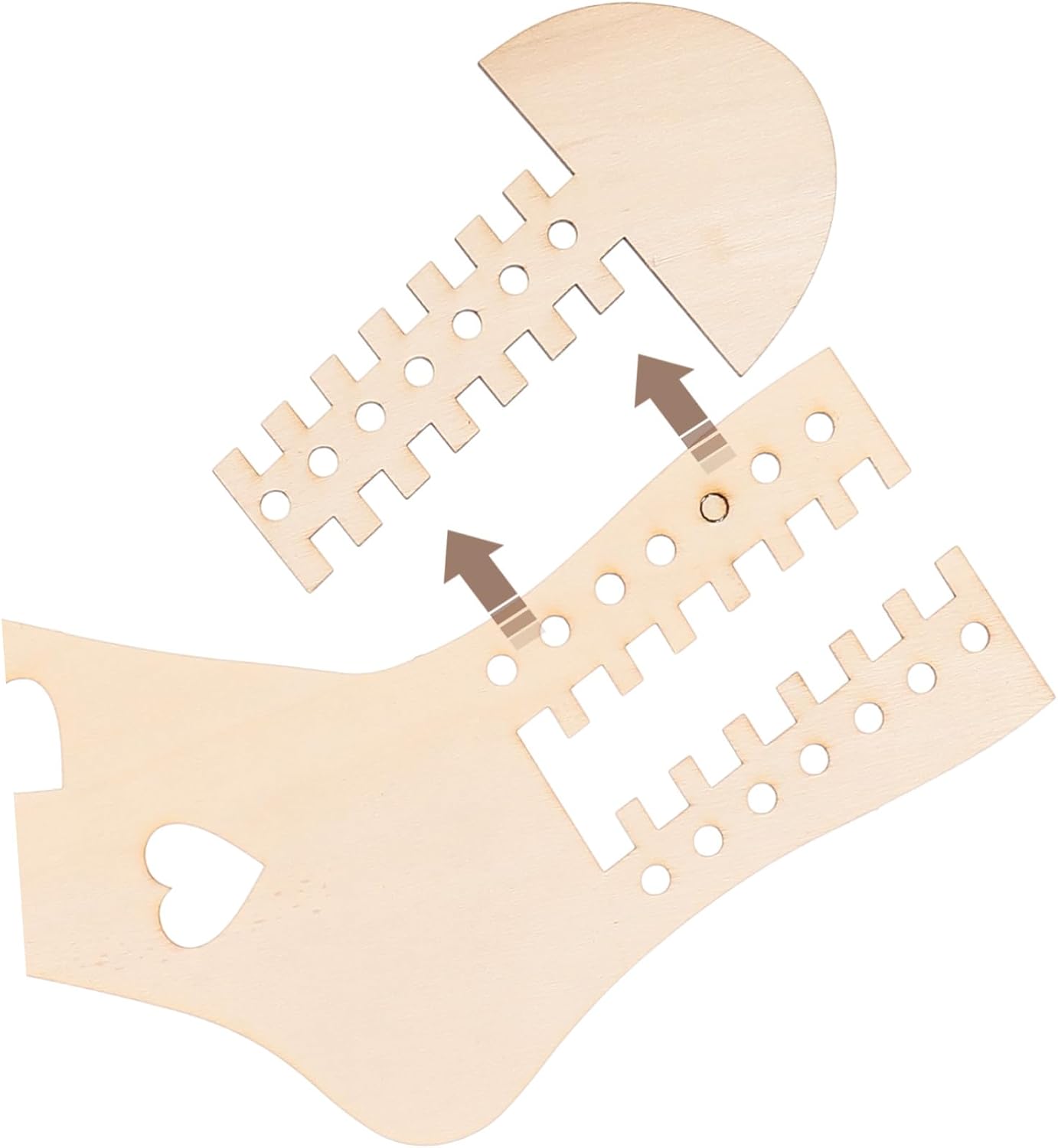 MOKKHNB 2pcs Wooden Sock for Knitting DIY Sock Stretchers Durable Natural for Craft Lovers for Shaping Drying and Displaying Hand Knitted