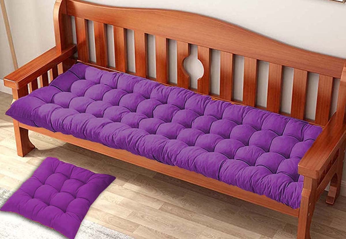 Matelas antidérapant doux pour banc de terrasse et balancelle confortable