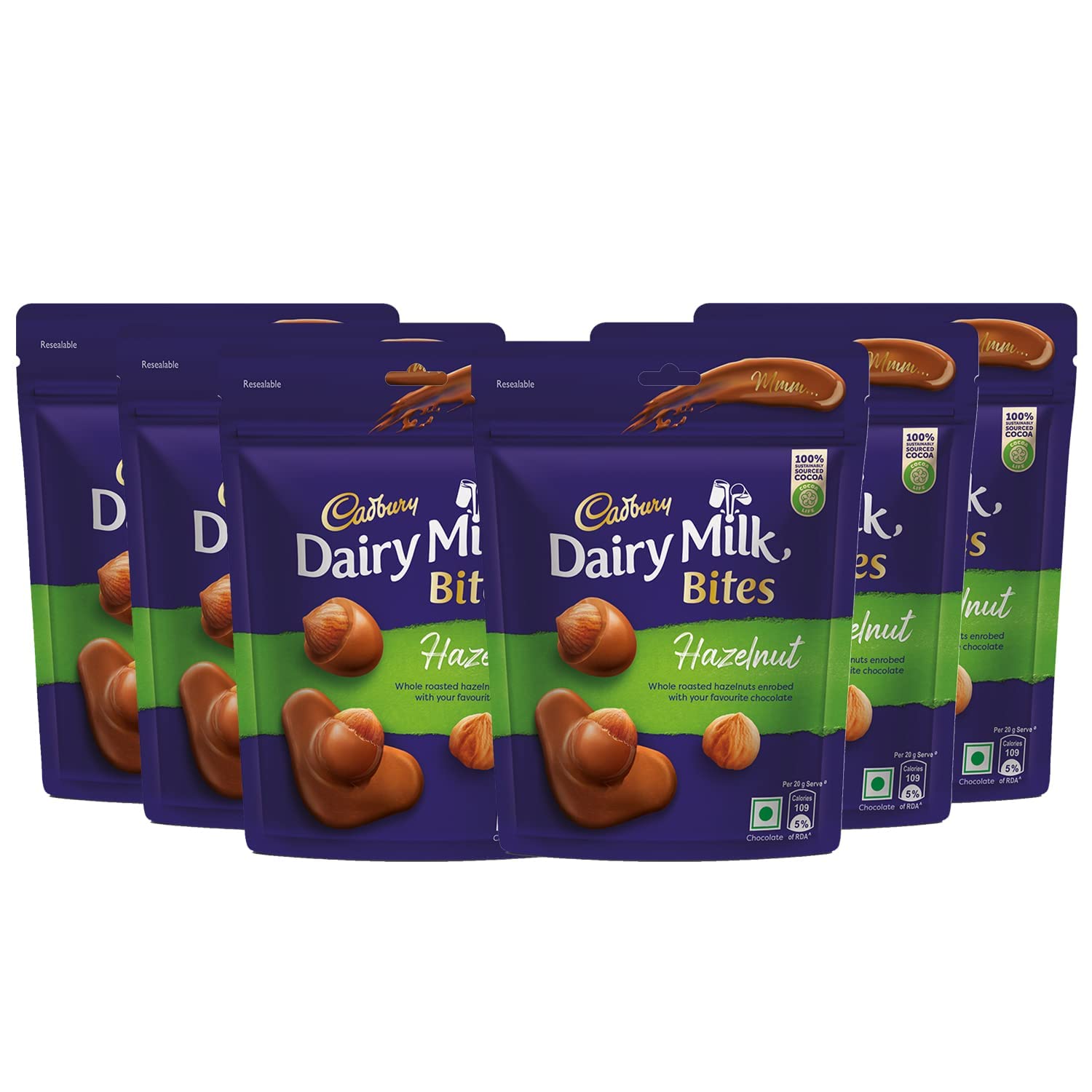 Cadbury Dairy Milk BitesHazelnut, Roasted & Chocolate Coated, Rich