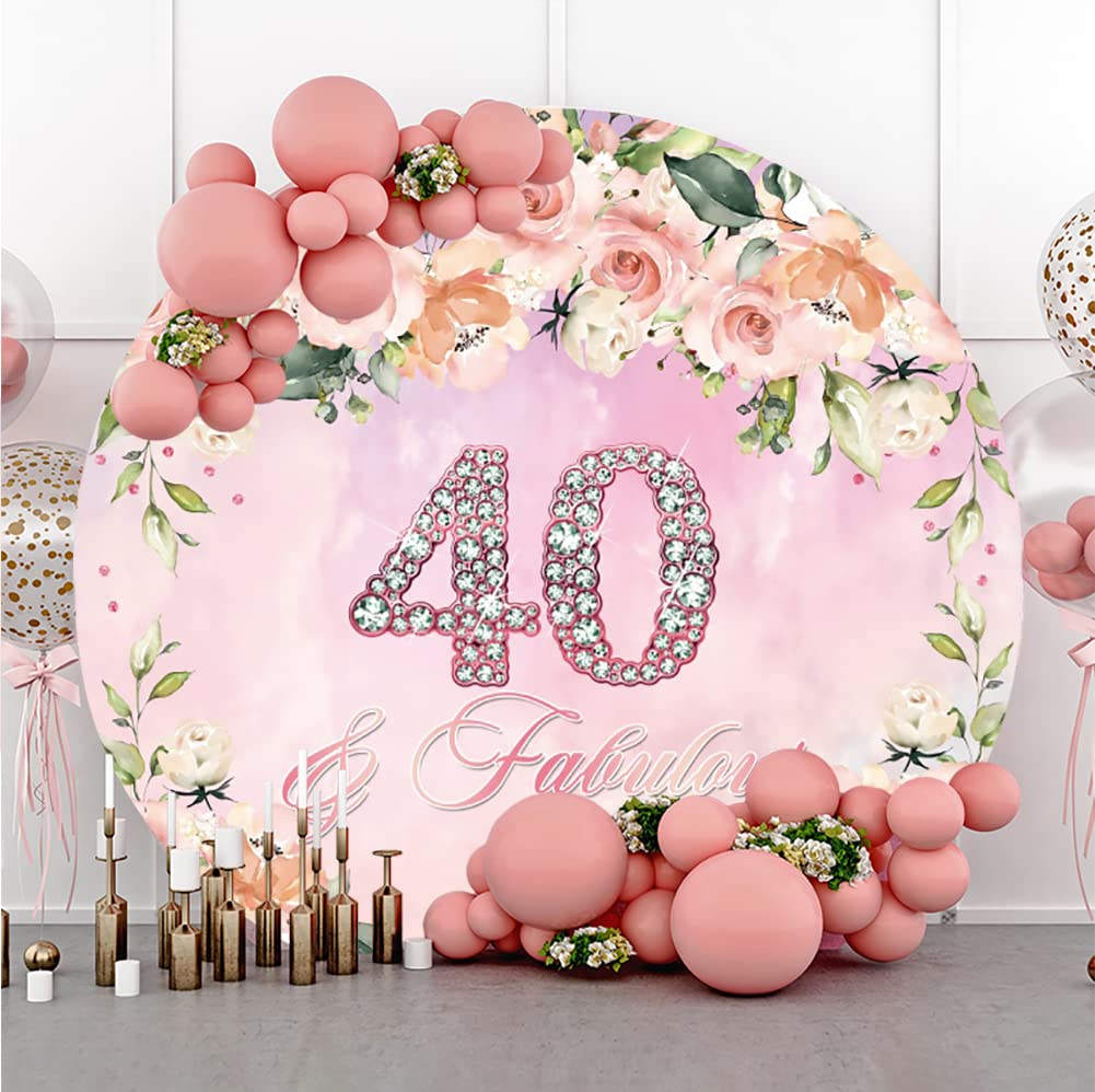 Bovlleetd Zwarte ronde achtergrond 6x6ft portret ID foto fotografie achtergrond polyester puur zwarte cirkel achtergrond studio fotografie rekwisieten verjaardagsfeestje taart tafel decoratie