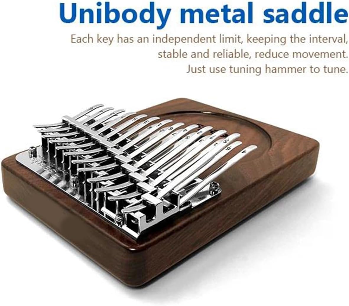 Beginners Kalimba 24 Key Chromatic Kalimba Thumb Piano In C Walnut