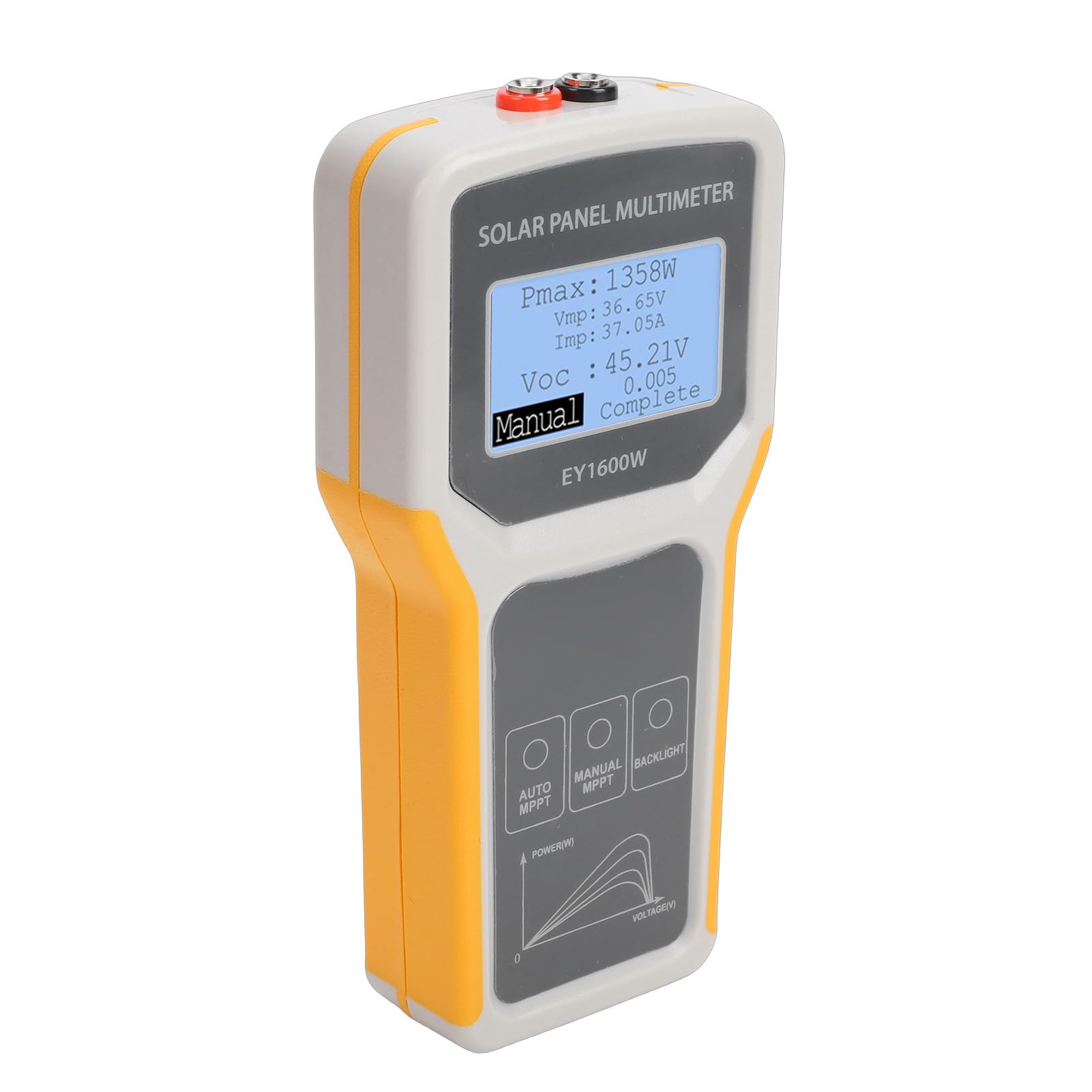 Tester Paneli Słonecznych 5 1600 W, Multimetr Fotowoltaiczny MPPT, Miernik 0,60 A, Przenośne Narzędzie do Rozwiązywania Problemów z Danymi Paneli Fotowoltaicznych za pomocą