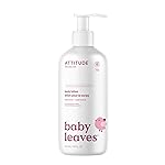 ATTITUDE Baby Lotion, EWG Verified Moisturizer, Dermatologically Tested Moisturizing Cream, Vegan and Cruelty-Free, Unscented, 16 Fl Oz