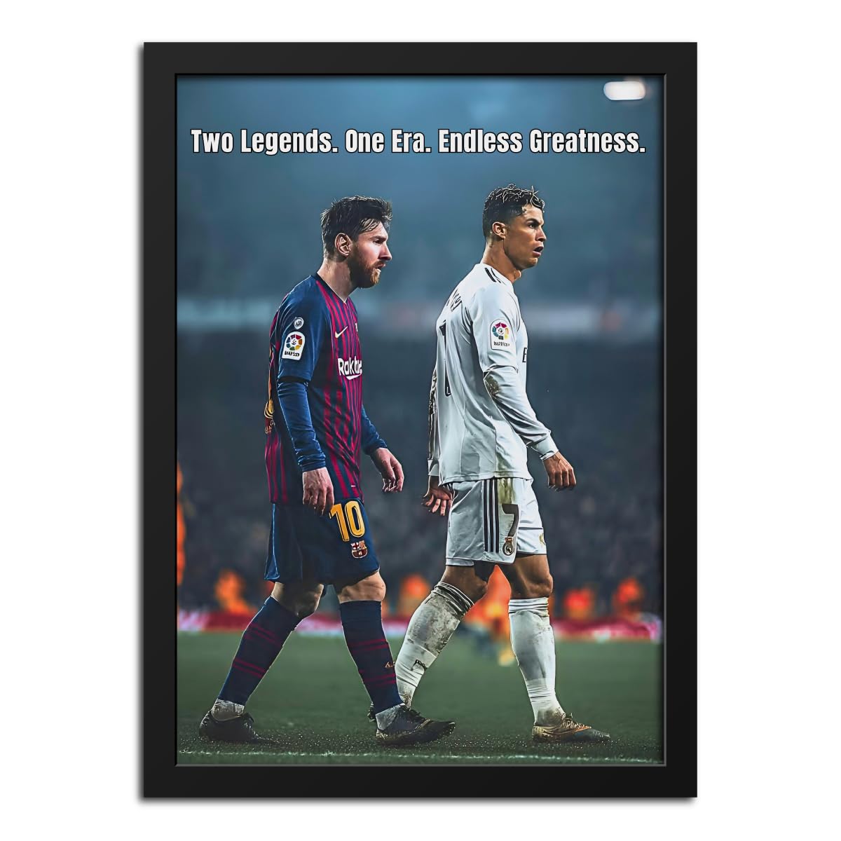 inspire TA Cristiano Ronaldo Lionel Messi Two Goat World Cup 2026 Poster Framed Laminated Poster Wall Hanging Wooden Photo Frames 12 X 9 Inches-picture-28