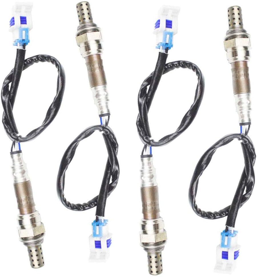 4PCS Oxygen O2 Sensor for 2003 2004 2005 Chevrolet Chevy Silverado 1500 4.3L/4.8L Upstream + Downstream