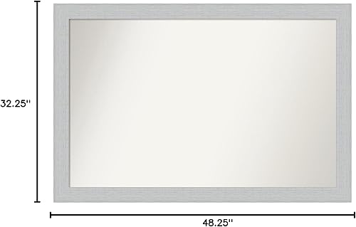 Miniatura 6 de Amanti Art Espejo personalizado, espejo de baño blanco Shiplap, espejo de pared o espejo de tocador de baño sobre el fregadero (32.25 x 48.25