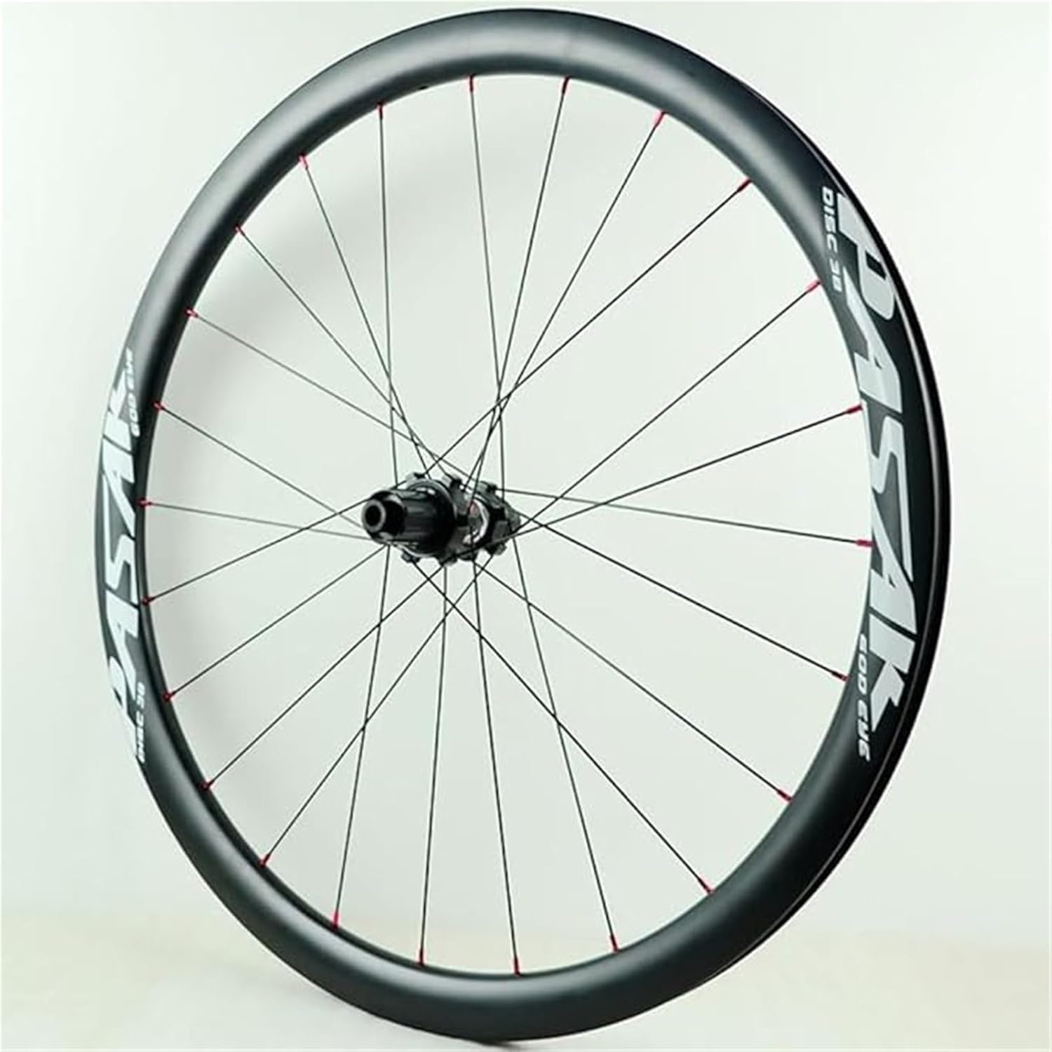 Ruedas de Carbono para Bicicleta de Carretera 700C, Llanta 50mm, Freno de Disco, Eje Pasante HG142mm, Rodamientos Sellados, 24 Radios, Ruedas de Ciclismo Carreras