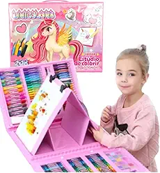 Maleta de pintura 208 peças para colorir Estojo para pintar