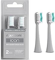 Vista 12 de AquaSonic Icon - Cabezales de cepillo de repuesto Compatible con AquaSonic Icon Cepillo de dientes 2 cabezales de cepillo para dientes