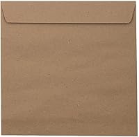 Vista 59 de LUXPaper Sobres de invitación cuadrados Despegar y prensar 8 x 8 pulgadas Natural Texto de 70 libras 50