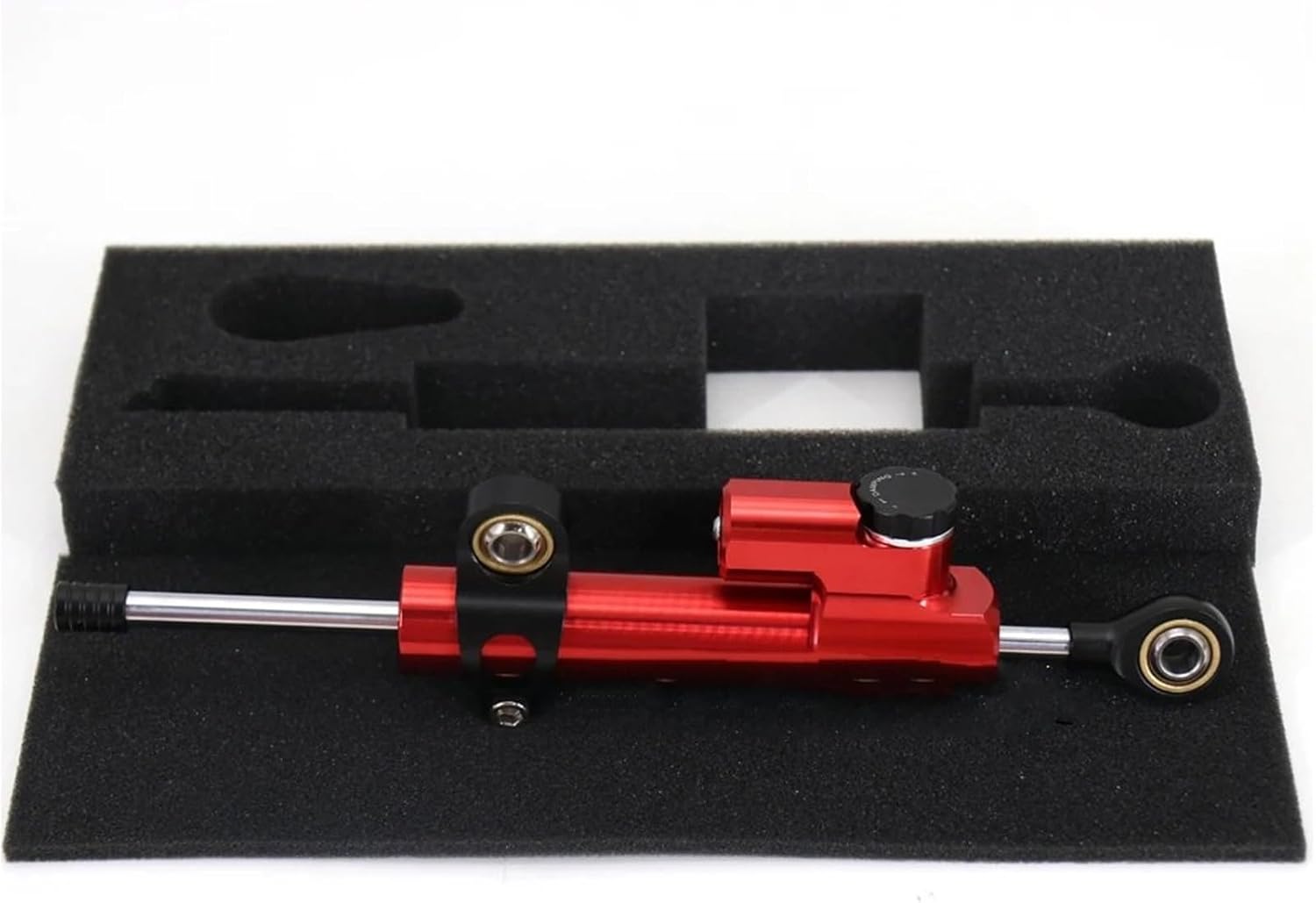 Fit for Motorcycle Universal Steering Damper Adjustable Stabilizer Anti-Wobble Shock Absorber Steering Damping Steering Damper Stabilizer
