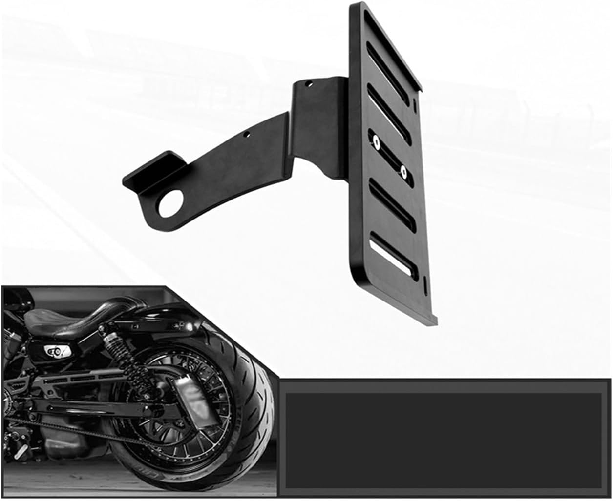 Compatible With Nightster 975 22-UP RH975 Registration Bracket Support Frame Accessory Motorcycle Side Mounting License Plate Holder (Size : Bracket)