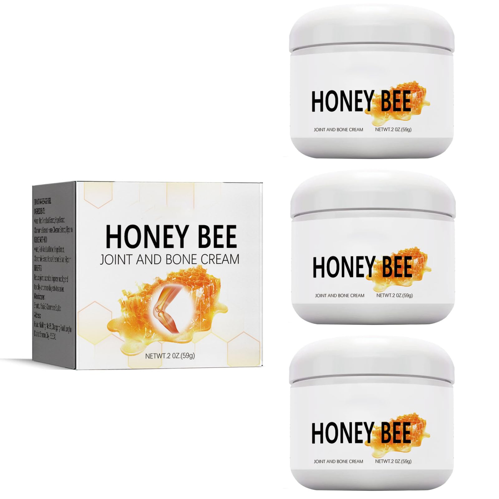 Australian Bee Venom & Bone Balm - Cream with Honey & Gel, 3 Box