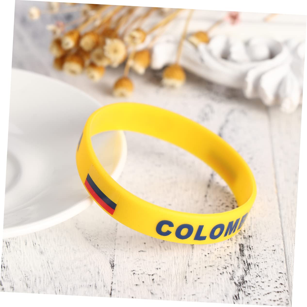 6 braccialetti in silicone per il paese, da uomo, per giochi di calcio, per la colombia, per la colombia, per il basket, per il paese, per il souvenir, come mostrato nell'immagine.,