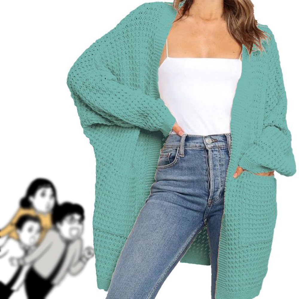 Amazon.com: NOZEM Women's 2023 Chunky Cardigans for Women Cardigan Open  Front Cozy Sweater Coat Fashion Sweaters Outerwear with Pockets (Green,S) :  Clothing, Shoes u0026 Jewelry