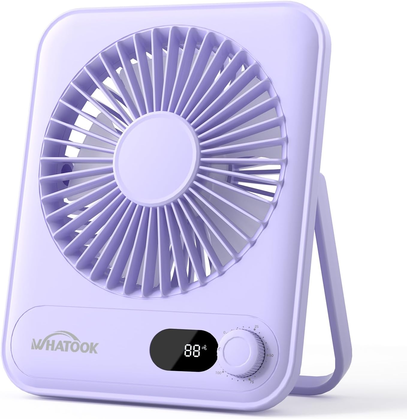 NOT TESTED Small Desk Fan Personal Fans: 2000mah 10 Hours Battery Office Quiet Mini Desktop Fan Portable Rechargeable Travel Essentials