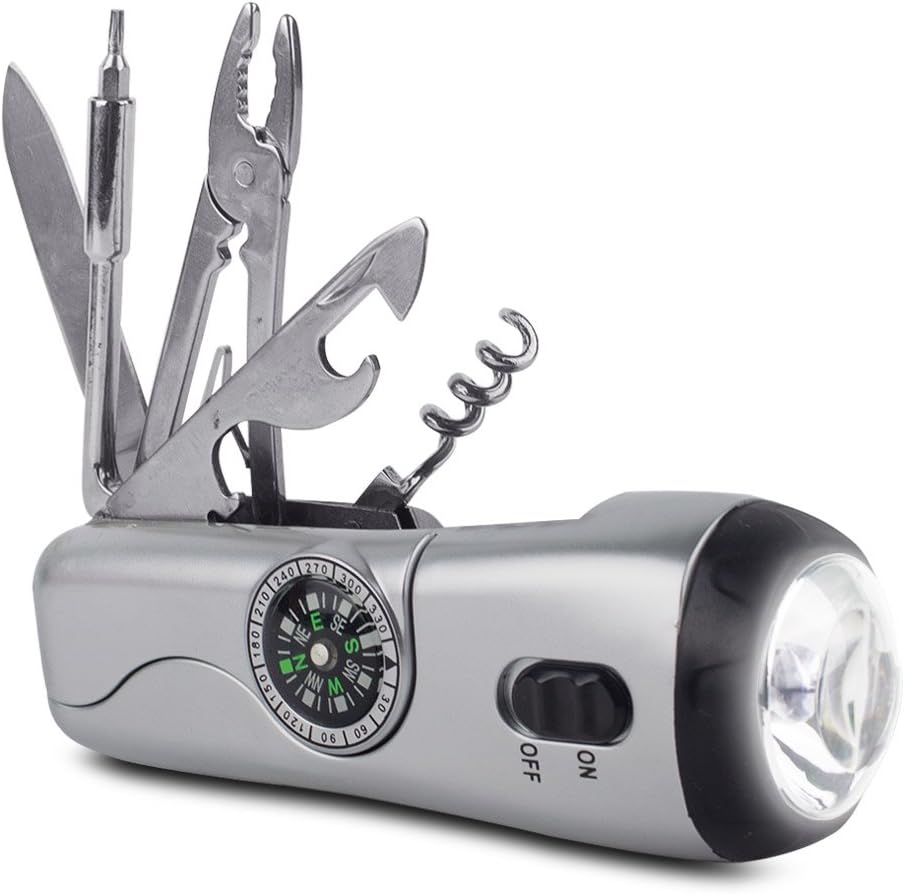 Delk 10-Function Adventure Compact Multi-Function Tool - Silver