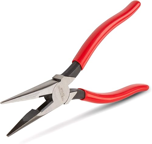 Miniatura 8 de TEKTON Alicates de punta larga de mandíbula lisa doblada de 70 grados de 6 pulgadas PGF15406