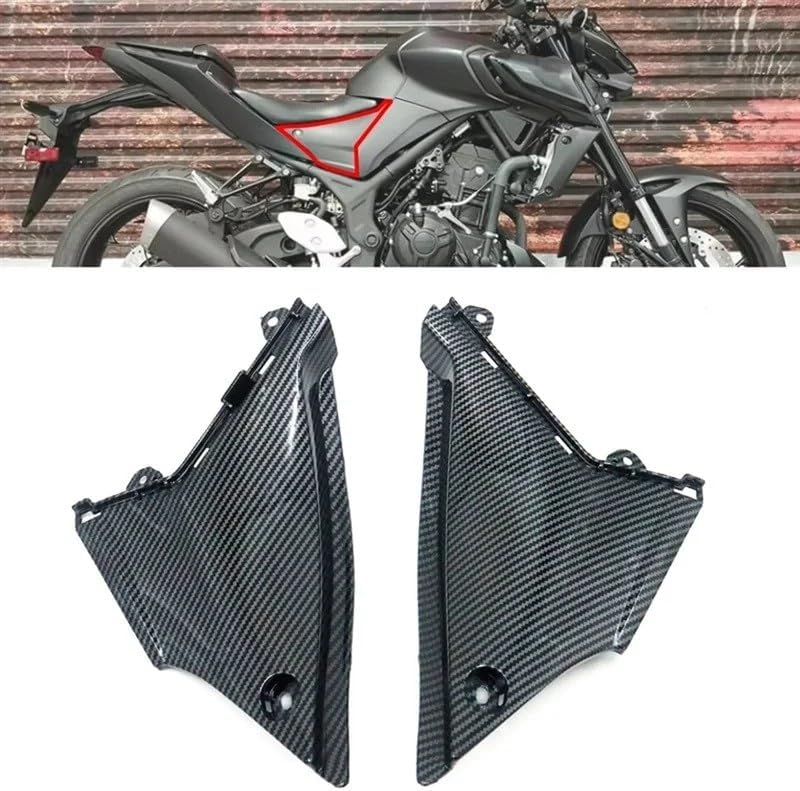 フェアリング固定風翼 に適合する ヤマハ MT03 MT-03 2021-2023アクセサリーカーボンファイバーオートバイサイドパネ