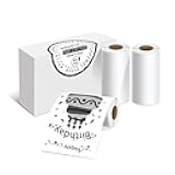 ORGSTA Thermal Paper Roll, Printable Thermal Receipt Paper, Till Roll Label for S002 Mini Printer, POS Printer, Kids Instant Print Camera, Terminal Credit Card Machines - 57mm x 6m (3 Rolls)