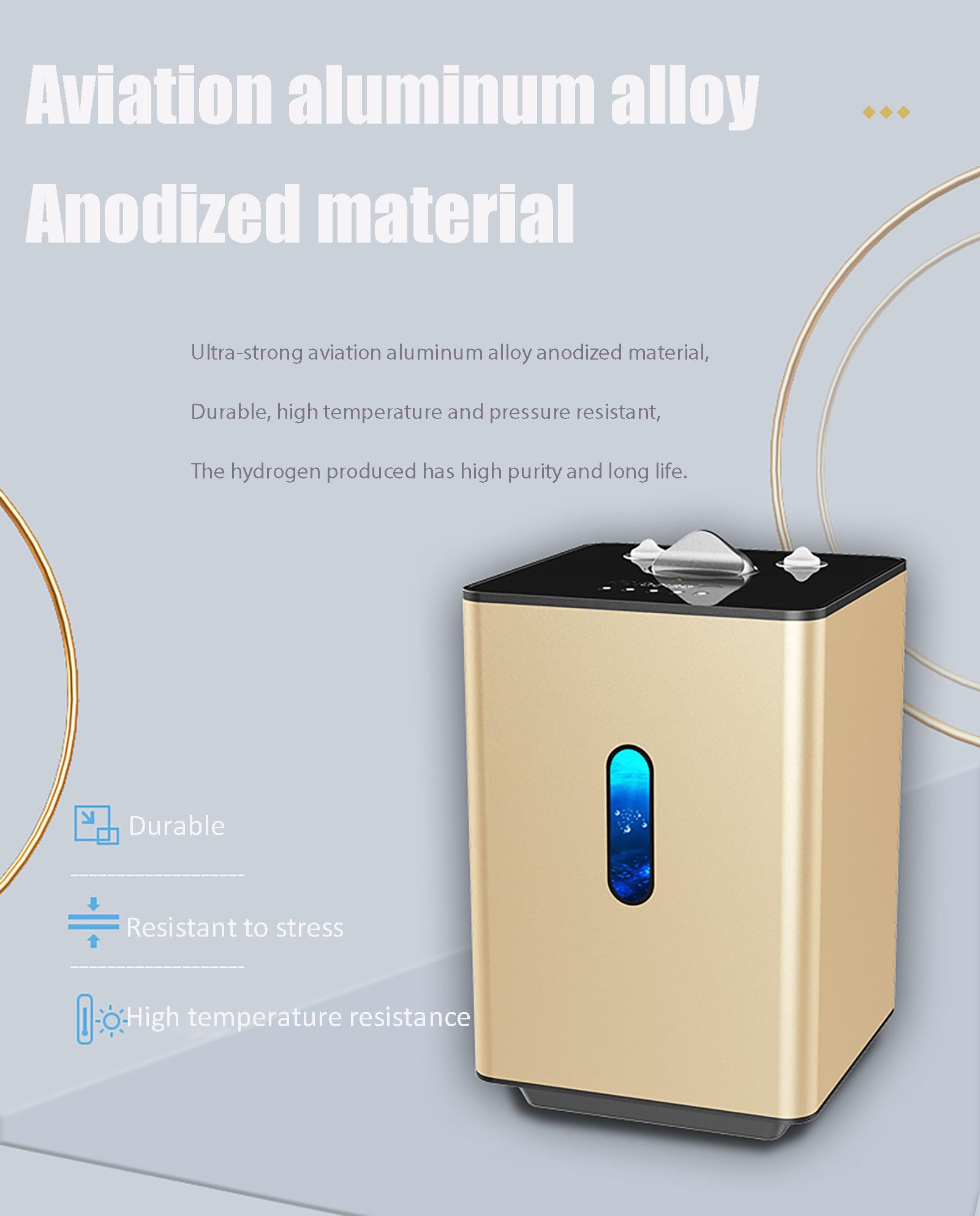 Amazon.co.jp : FXNFXLA 水素吸入機、デュアルポート吸入器、99.99%高