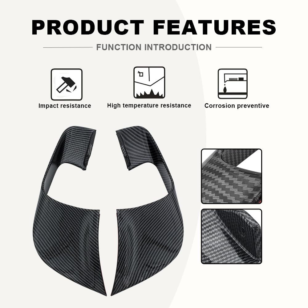 Passend für YZF-R7 YZF R7 2021-2023 Motorrad Festen Wind Flügel Aerodynamische Winglets Spoiler Carbon Verkleidung Zubehör Aerodynamisches Winglets