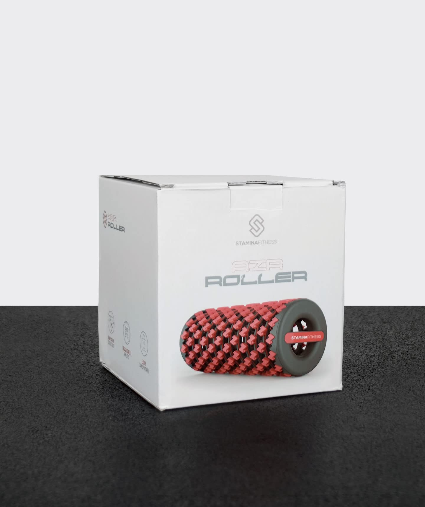 STAMINA FITNESS, Air Roller Unisex Adulto, Rojo, Único