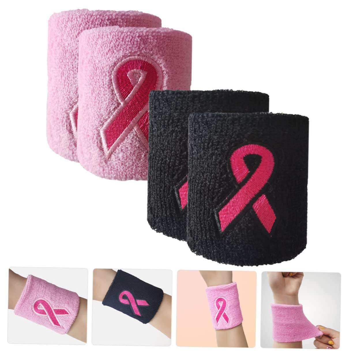 Toyvian Fascia Fasce da Polso Tutore da Polso Compressivo per Donna Supporti per Il Polso Fitness Graffe Polsino di Compressione Braccialetto Fitness Poliestere