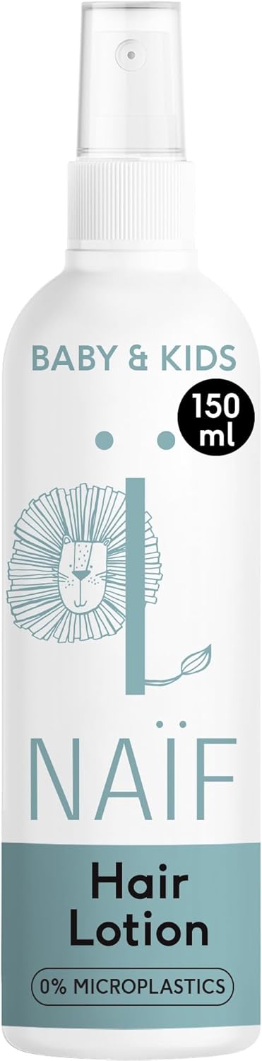 Naïf – Ontwarrende haarlotion – voor baby’s en kinderen – Natuurlijke ingrediënten – Hydraterend – 0% microplastics en alcohol – Tegen haarknopen – 150ML