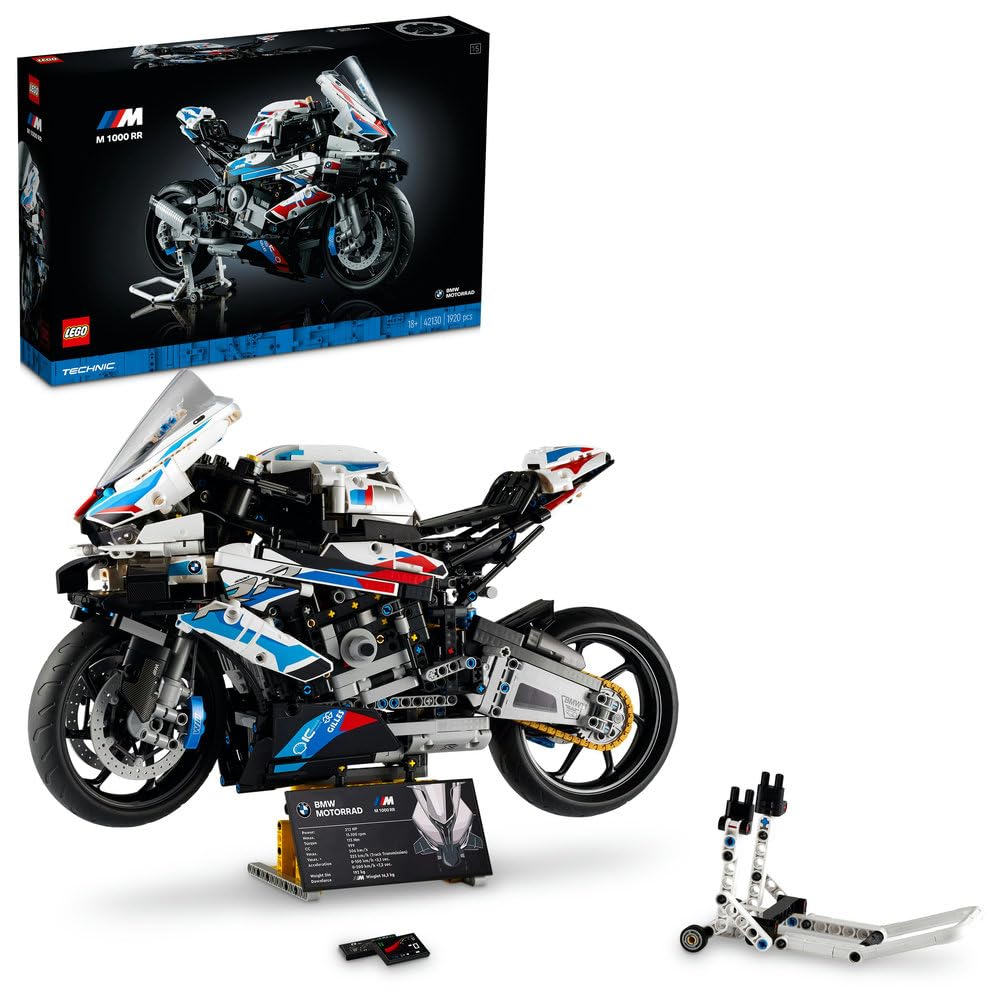 REAL & CONTEMPORAINE レコード LEGO Technic BMW M 1000 RR Motorbike Model Kit for Adults, Build