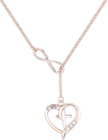 Rose Gold Lariat Necklace 