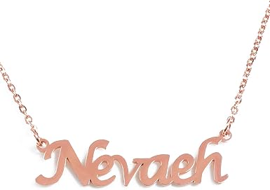 Nevaeh Name Necklace Personalized 18ct 