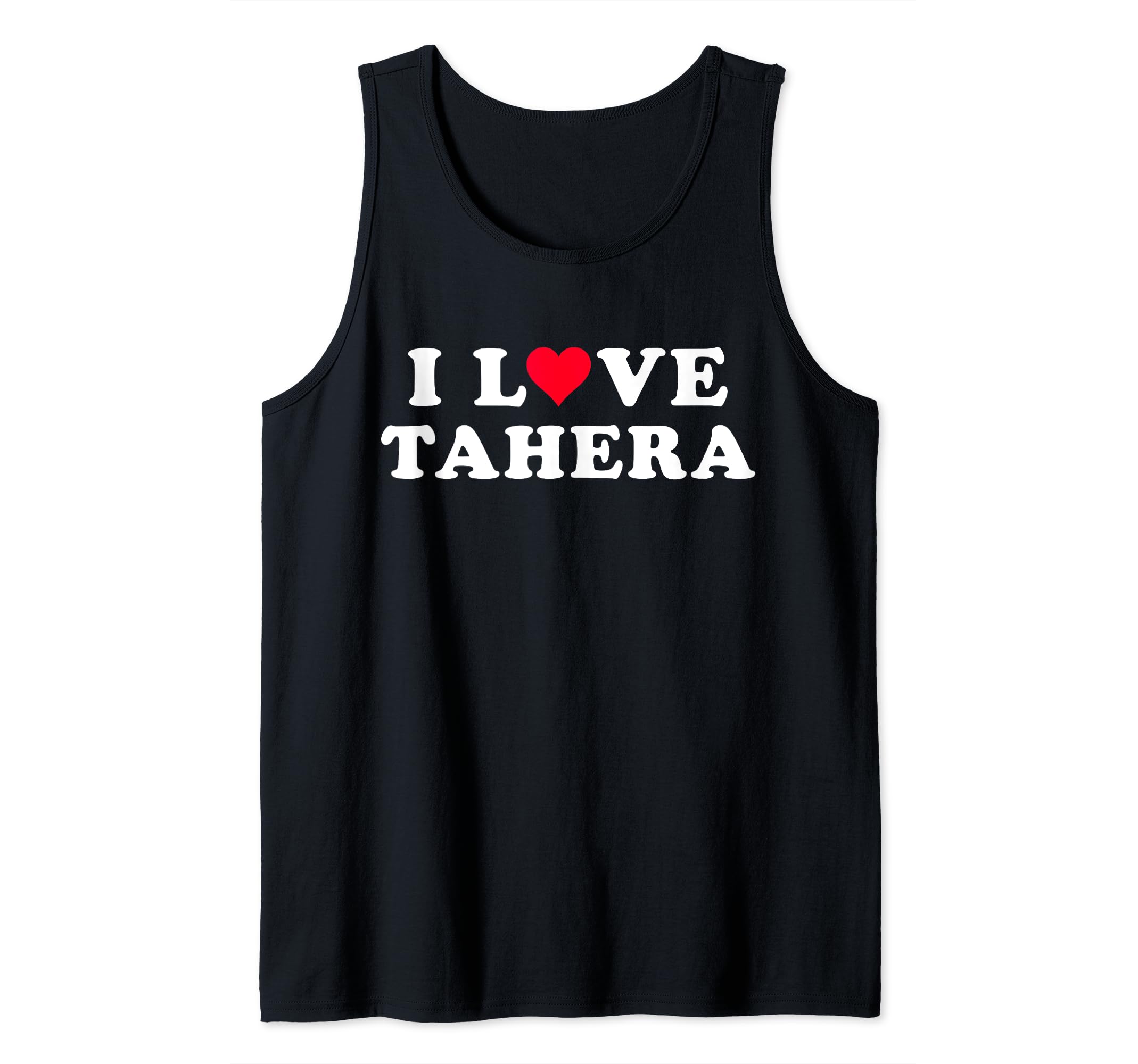 I Love Tahera Matching Girlfriend & Boyfriend Tahera Name Tank Top