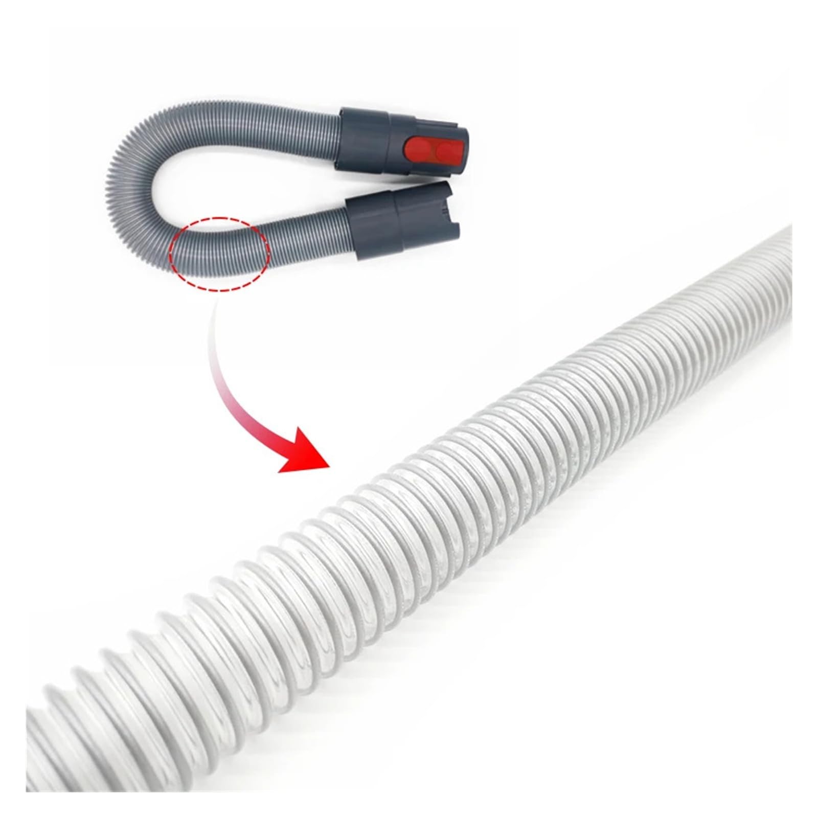 Kit Bocchetta Stretta e Tubo Compatibile con Dyson V8 V10 V7 V11 V12 V15