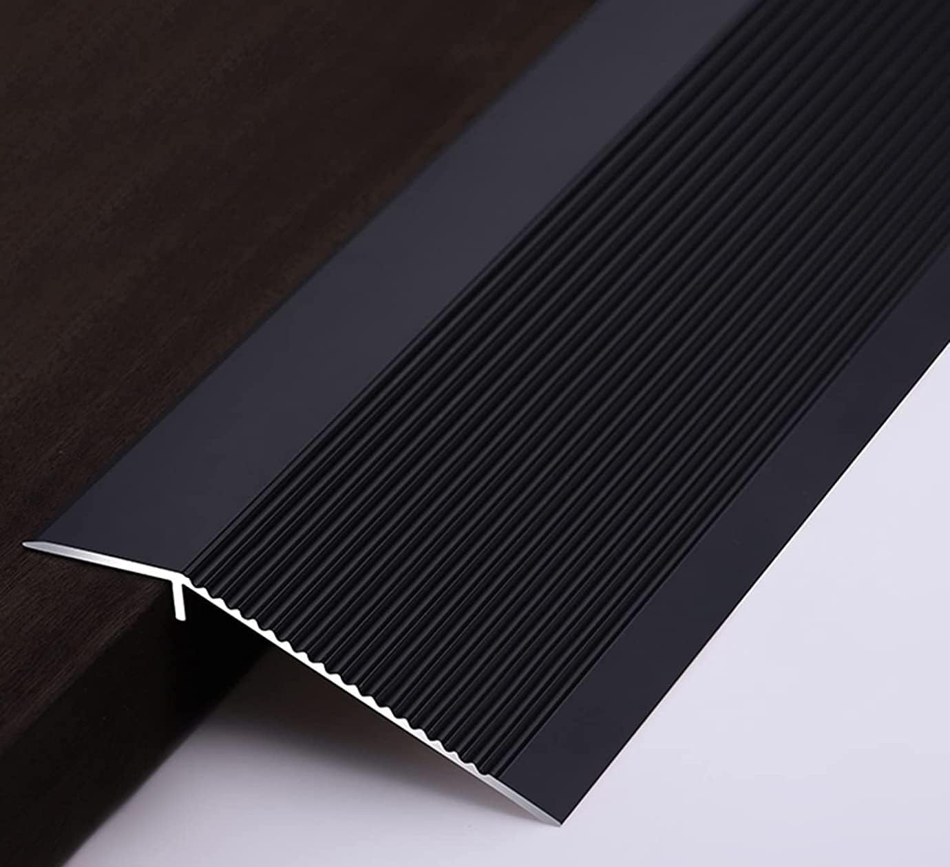 XHP Aluminum Floor Transition Strips 4 inch Wide for Wood to Tile Doorway Hardwood Floor Uneven Carpet Edging Trim Threshold Strip (Color : C, Size : 35 inch/90CM)