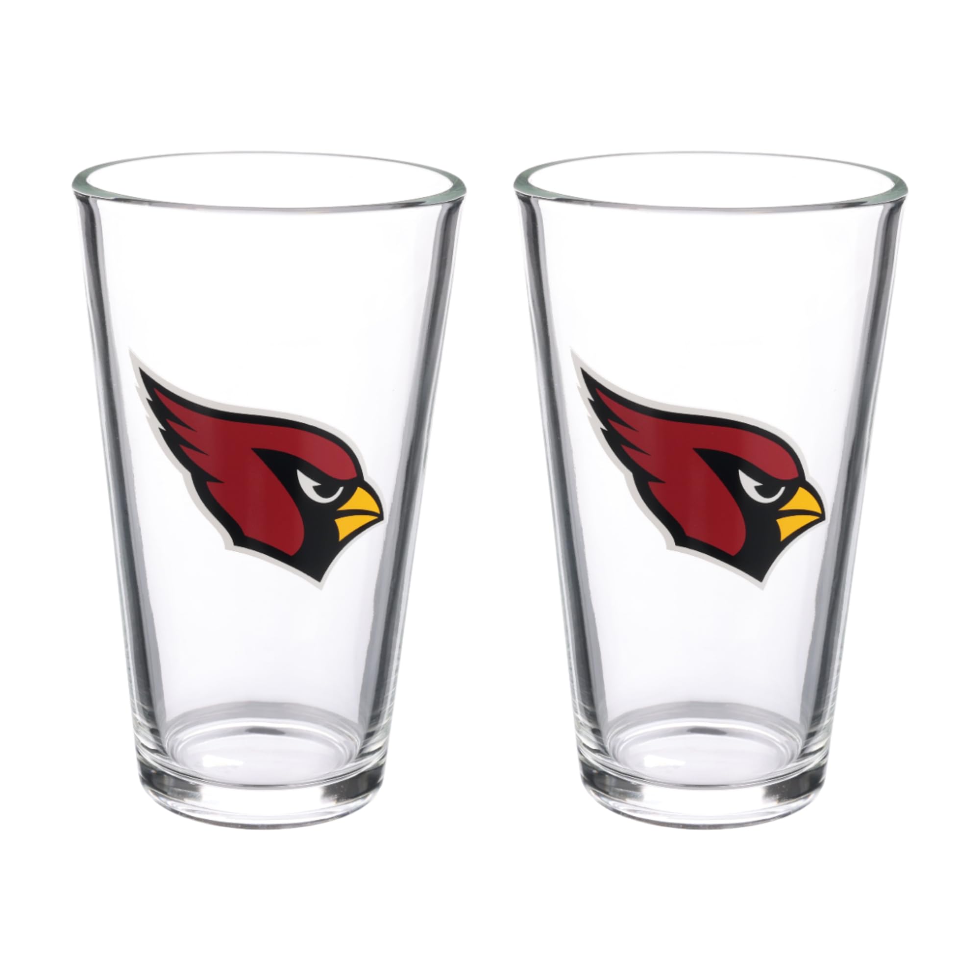 The Memory Company Officially Licensed 2-Pack Glass Beer Pint, Arizona Cardinals