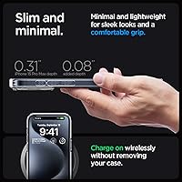 Vista 6 de Spigen Funda ultra híbrida diseñada para iPhone 15 Pro Max (2023), antiamarilleo, protección de grado militar, transparente