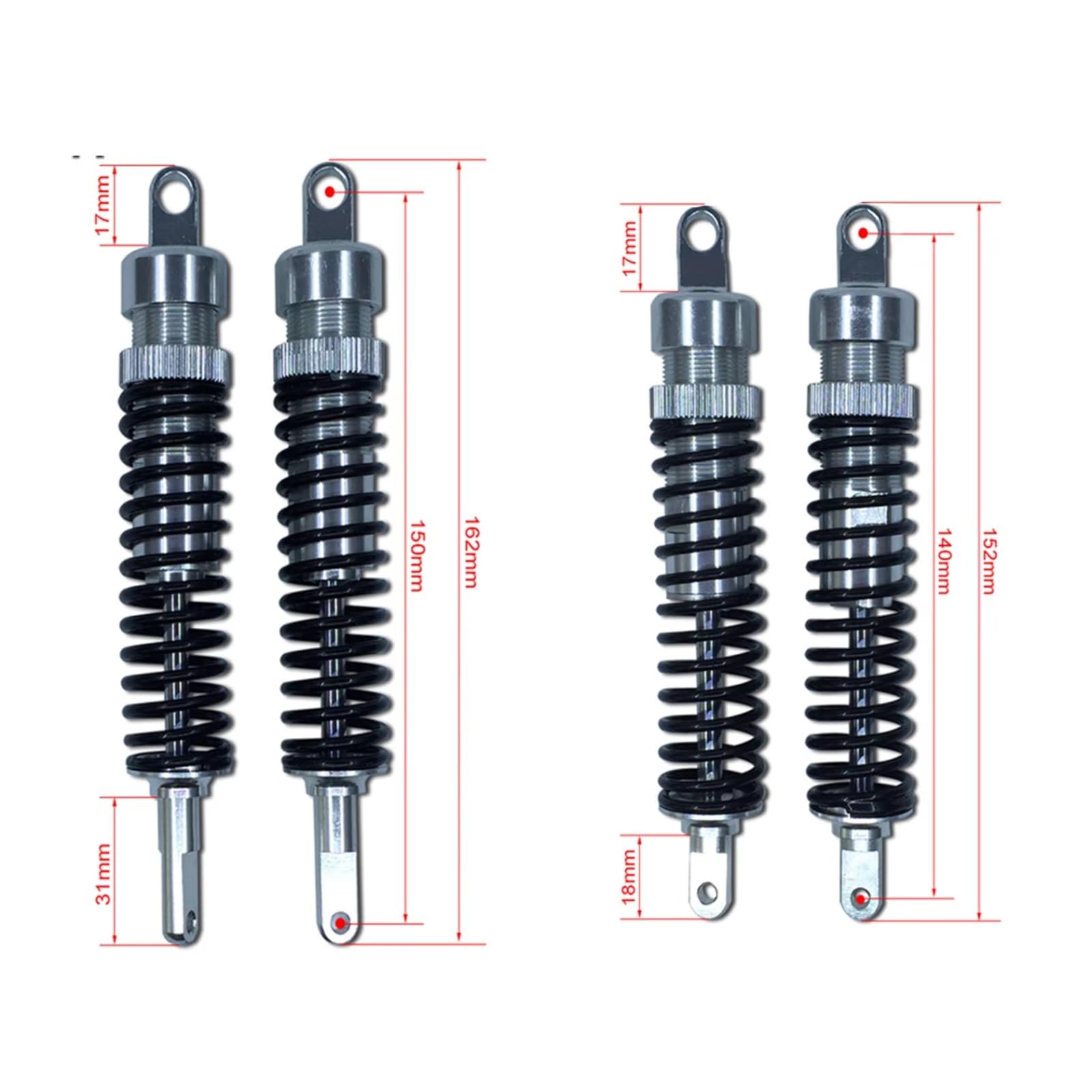 para Rovan para BM FG Monster para Hummer 1/5 Delantero O Trasero Amortiguador Coche Control Remoto Piezas Camión Amortiguador Ajustable RC