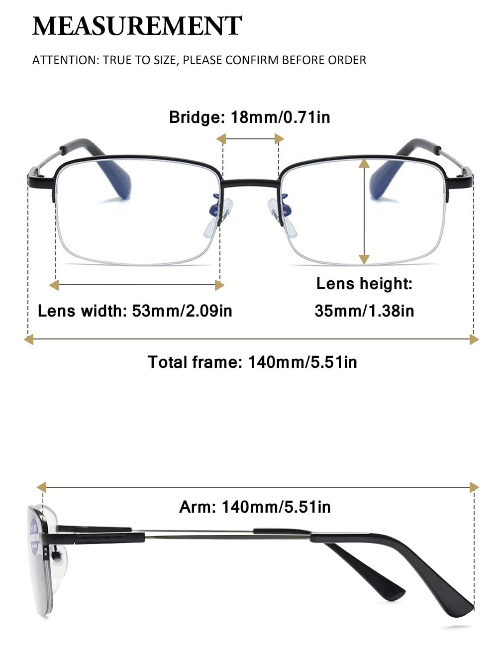 VEVESMUNDO Selbsttönende Lesebrille Blaulichtfilter Metall Halbrand Gleitsichtbrille Gleitsicht Sehhilfe Lesehilfe Brillen für Herren Damen