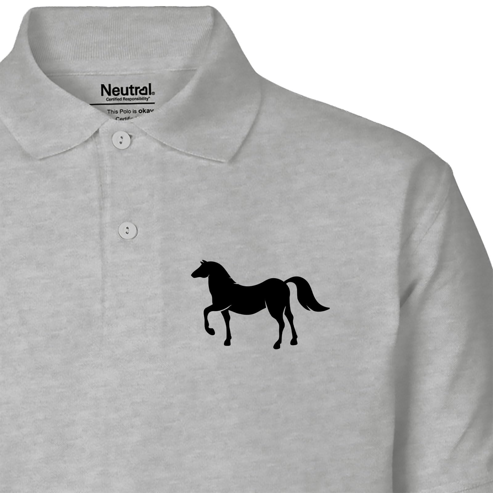 Huuraa Damen Polo Shirt Pferd Silhouette Geschenk