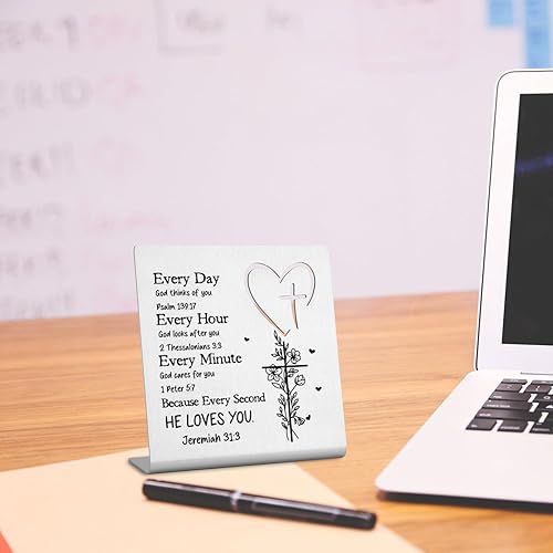 Miniatura 6 de Versículos bíblicos de regalo para mujeres, escritura cristiana, regalos religiosos inspiradores para ella todos los días, Dios piensa en ti, regalo