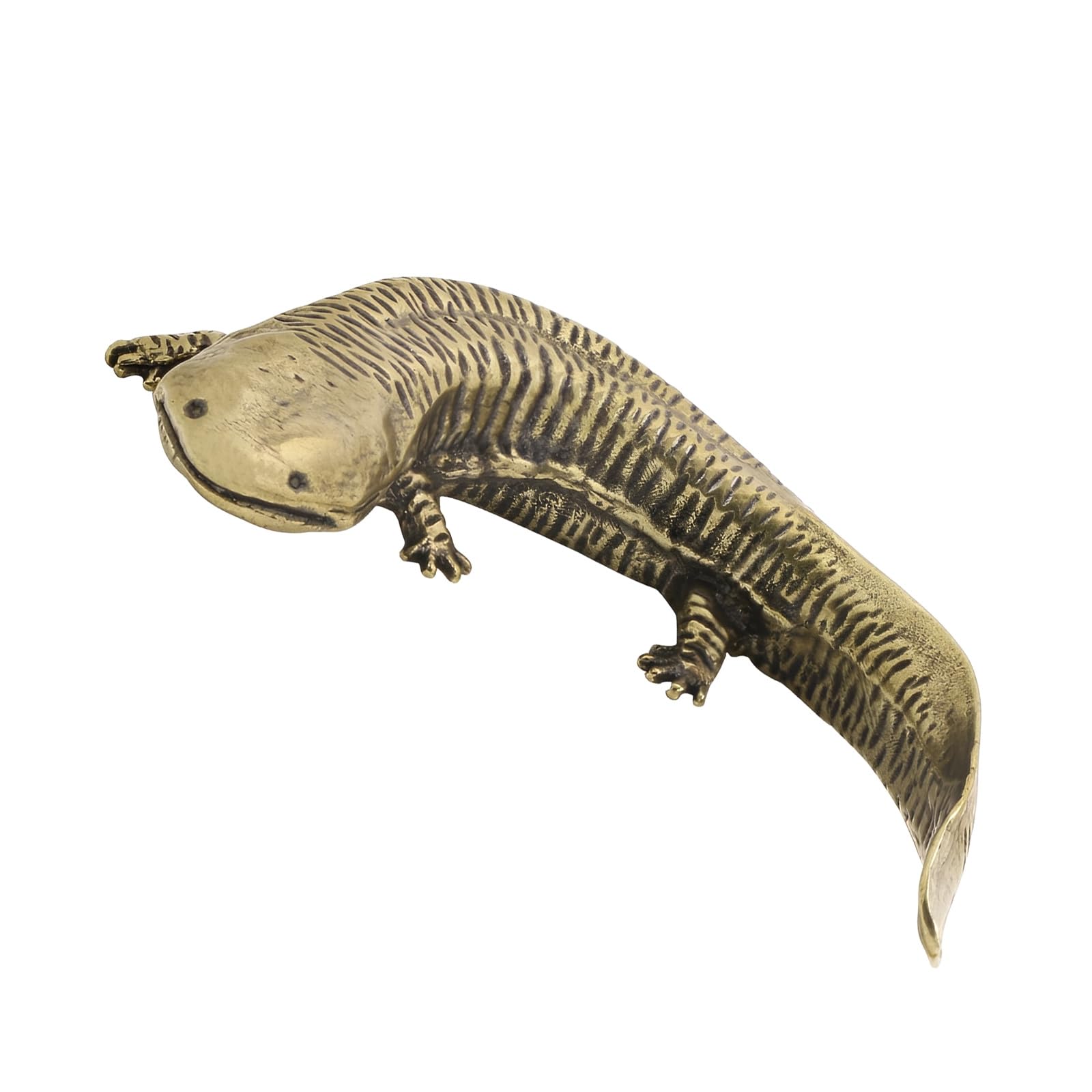 LUCKGONI Brasses Salamanders Figurine Antique Design for Home Decoration Symbolizing Longevities and Good Fort