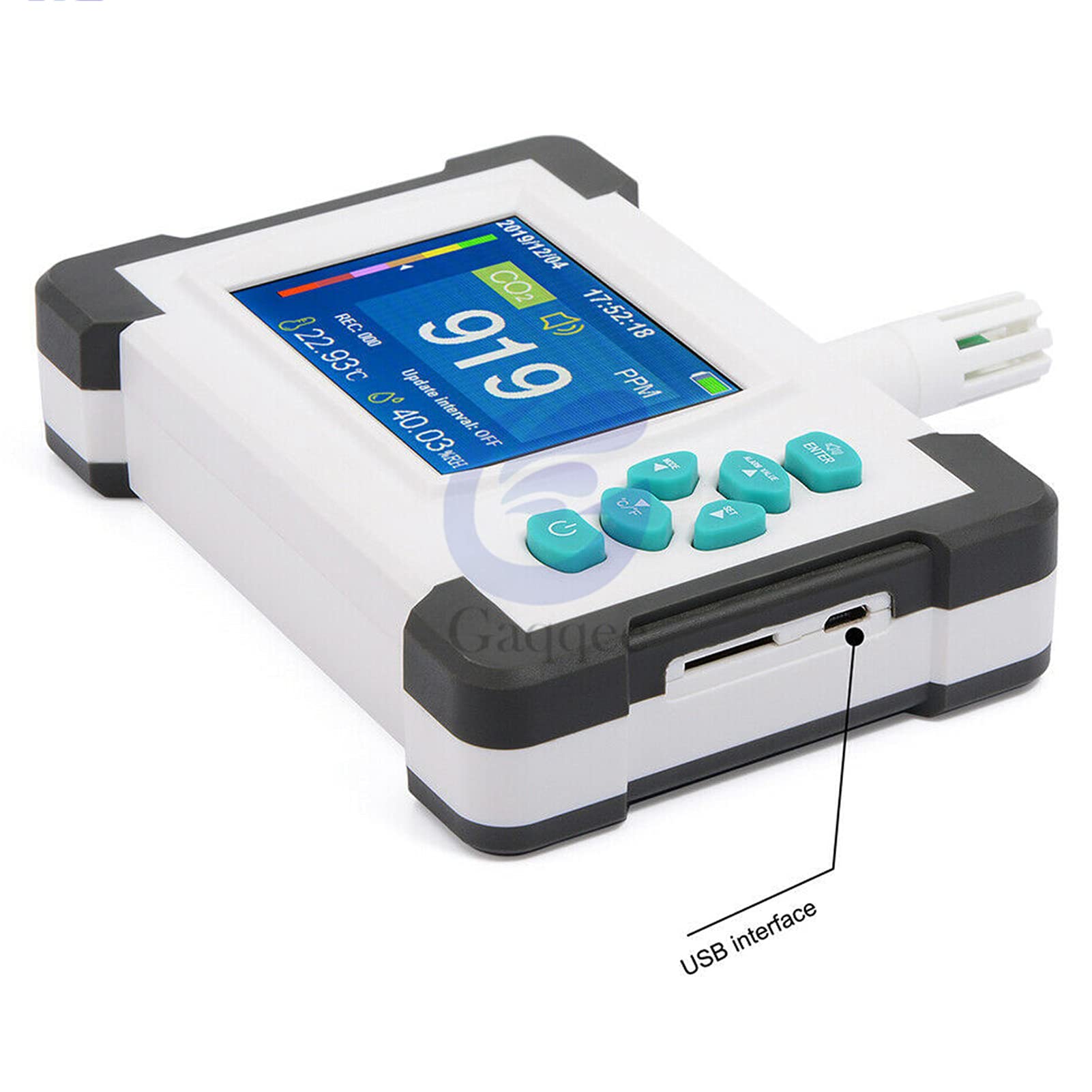 Kohlendioxid-Detektor - Kohlendioxid-Detektor CO2-Messgerät Temperatur-Feuchtigkeitssensor-Tester Luftqualitätsmonitor