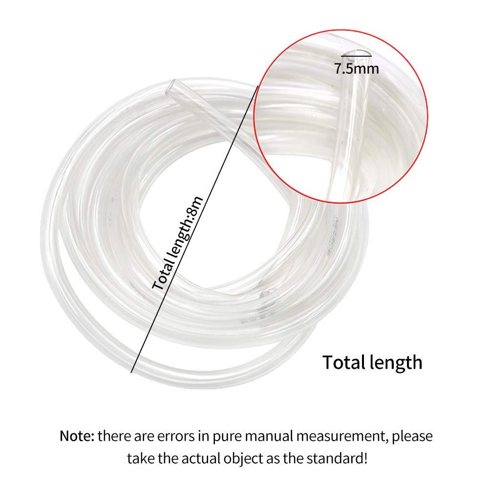 MUALROUS Tubo abbeveratoio da 8 m per coniglio con 20 nippli, automatico, sistema di abbeveraggio per conigli, roditori, pollame (nippli per acqua e tubi)