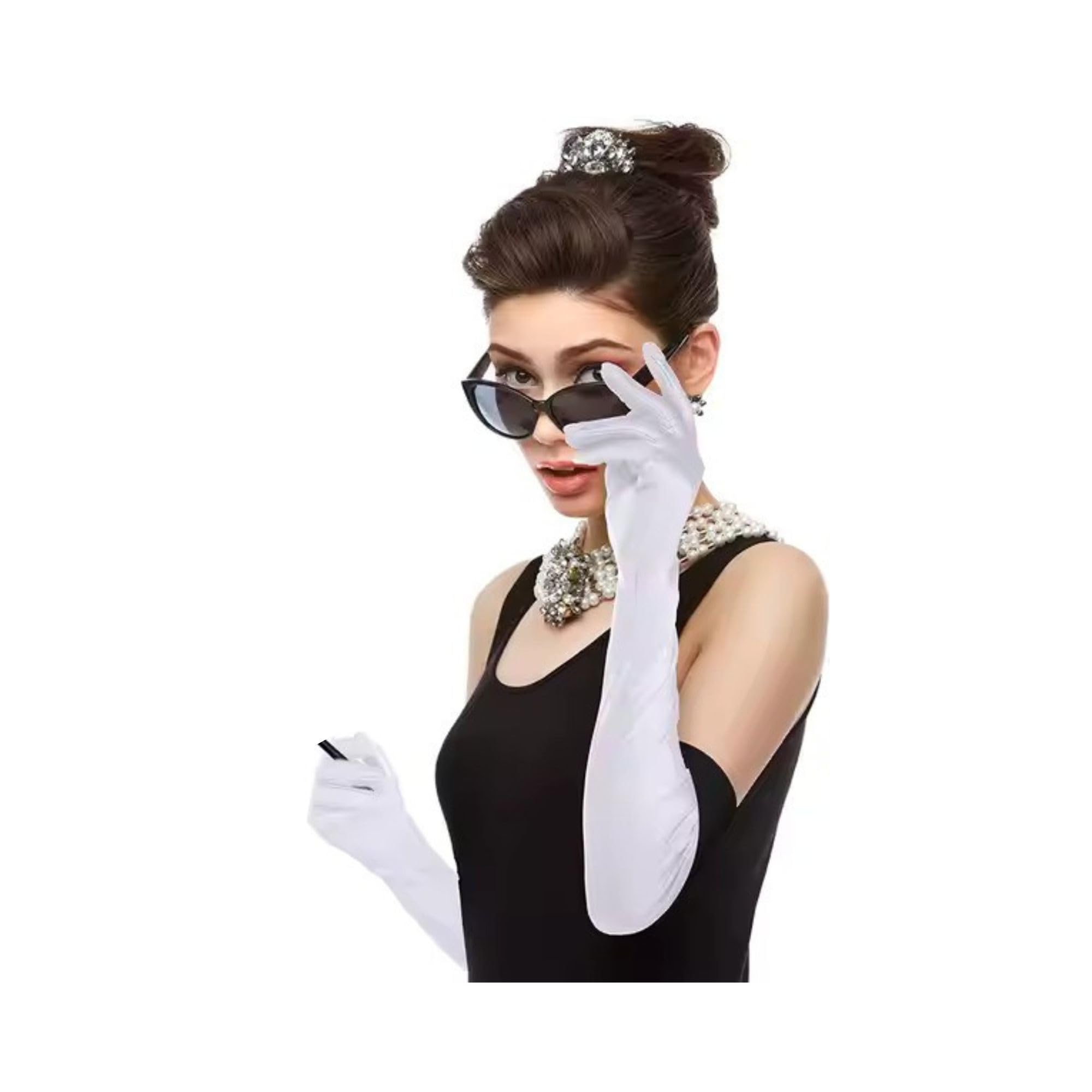 Women's Driving Gloves, Men's Cotton Full Hand Summer Gloves for Protection from Sun Burn/Heat/Pollution (Pack Of 1 Pairs) White-picture-35