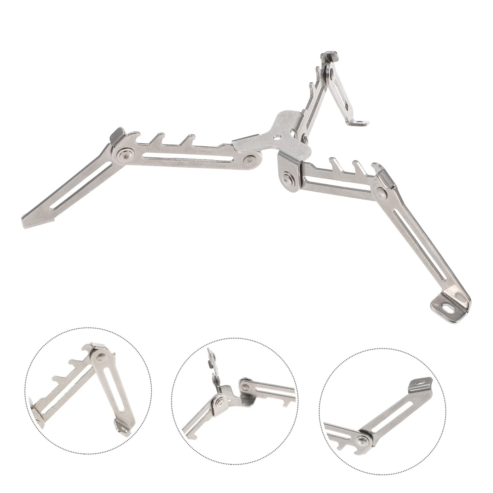 BESPORTBLE Gastank Halterung Bausatz Stativ Benzinkanister Gaskanister Adapter Schlauch Tandoor Propanbrenner Tragbar Wiederaufladbar Regler Campinggas Jet Aluminiumlegierung Silver