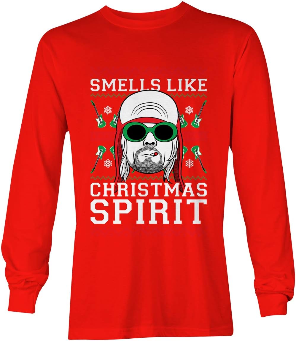 Tcombo Smells Like Christmas Spirit - Ugly Christmas Unisex Long Sleeve Shirt