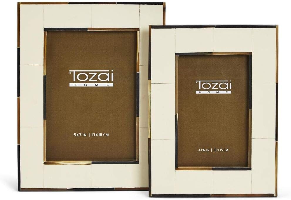 Two's Company Tozai Milano Set of 2 Photo Frames with Horn