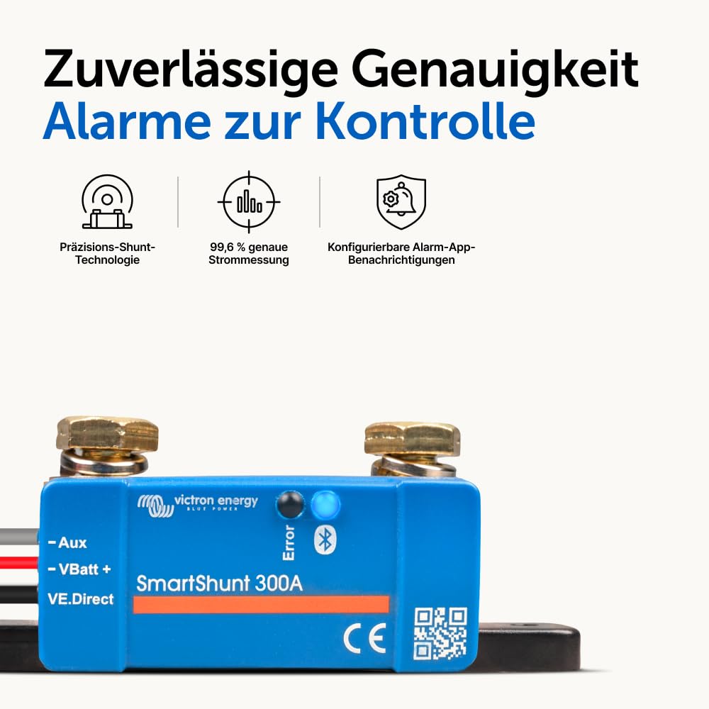 Victron Energy SmartShunt IP65 300A/50mV - Smart Shunt Batteriewächter (Bluetooth)
