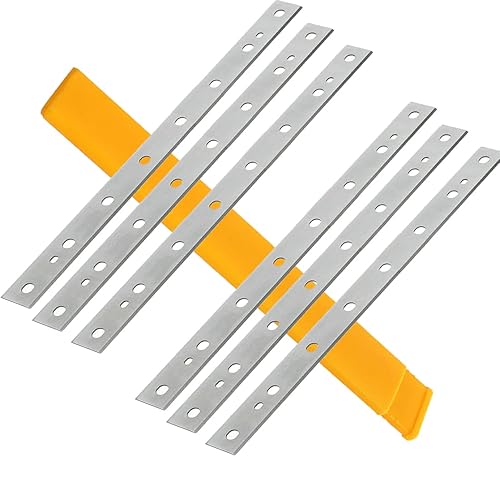 Repuesto de cuchillas de cepillado de 12-1/2 pulgadas para cepilladora DeWalt DW734, sustituye a DW7342 (2 juegos de 6 unidades)